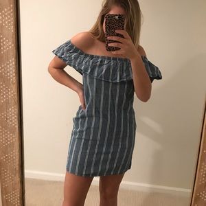 j crew fitted striped dress